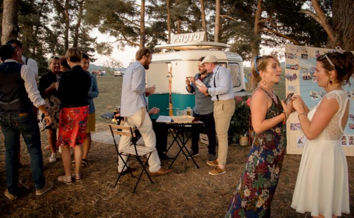 Un mariage avec la caravane